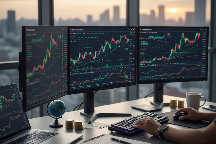 Illustration about How much money do you need to day trade? the process of purchasing and selling financial instruments for traders