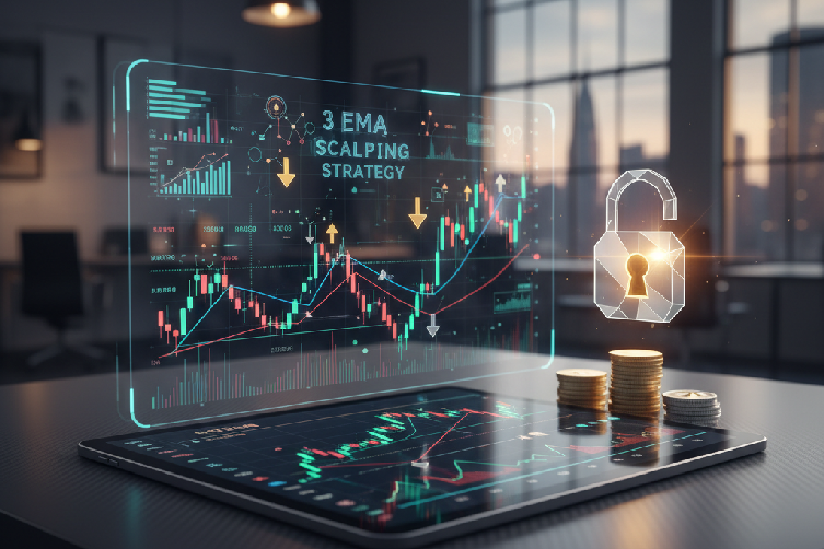 Illustration about Unlock Profitable Trading with the 3 EMA Scalping Strategy Introduction The 3 EMA scalping strategy  for traders